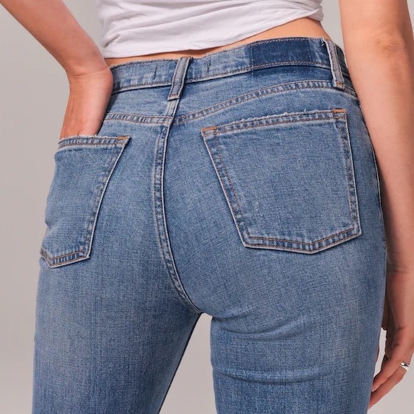 ABERCROMBIE & FITCH High Rise Skinny Jeans Denim Size 10/30R - Picture 5 of 12